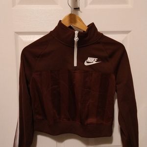 Nike Crop top jacket Maroon size Small